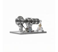 harayaa Engine Generator Heat Cycle Engine Model Mechanical Engine Physics Engine Model Alloy Build With Visible Flywheel Motion Suitable for classroom teaching student experiments desktop display