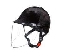 harayaa Equestrian Helmet Starter Equestrian Hat Portable Comfortable with Removable Liner Fashion Horse Riding Equipment for Kids, Transparent lens