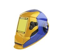 harayaa Face Helmet Hood With Light Sensing Solar Backup PA PP Construction Adjustable Side And Front Controls Suitable for shop fabrication home improvement, True Color