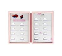 harayaa False Lash Storage Book Lash Container Multipurpose Compact Acrylic Eyelash Display Box Eyelash Organizer for Retail Show