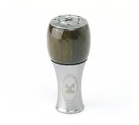 harayaa Fishing Reel Handle Knob Grip Replacement Accessory With Wood Finish And Metal Tapered Base For Smooth Turning And, Gunmetal Aluminum Alloy Small Grip Ball With Green Sandalwood