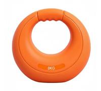 harayaa Fitness Kettlebell Soft Kettlebell Exercise Weight Strength Training Workout Gear Vinyl Cover Sand Filled Core Shaped Handle Secure Hold suitable for home exercise gym total, Orange, 8KG