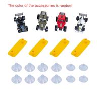 harayaa Flex Tracks Rolls up Portable Racetrack DIY Build and Rebuild Flexible Race Car Ramp Track Kids Toy for Ages 3 & up Gifts, red 395x8cm Basic