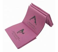 harayaa Folding Exercise Pad Mat Stretching Mat Floor Workout Mat With Supportive Cushion And Easy Storage suitable for home, Rose Red Printed, Printed Pattern, 5mm Thickness, Includes Portable Bag