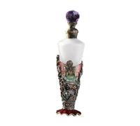 harayaa Glass Perfume Bottles Fancy, Glass Travel Bottle, Angel Flower Decor, 25ml Retro Empty Refillable for Girls Women Souvenir, Style C