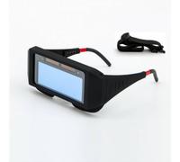 harayaa Goggles Eyewear Glasses Eye Solar Powered Lens Frame suitable for garage projects construction tasks, Classic Style Glasses + Elastic Band + 5 Protective Sheets