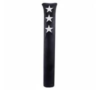 harayaa Golf Club Cover Alignment Sleeve Direction PU Outer Layer Velvet Lining Embroidered Star Pattern Suitable for Daily Training Athlete Storage, Black