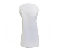 harayaa Golf Club Cover Driver Head Cover Protection Waterproof Pu Surface Smooth Leather Style Padded Structure Soft Tailored Shape Rounded Head Tapered Body, White, Large