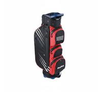 harayaa Golf Equipment Case Lightweight Golf Bag Organizer Sports Gear Carrier Waterproof Golf Case With Anti Collision Top And Handy Storage Pockets Suitable, Black Red