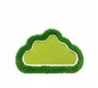 harayaa Golf Training Pad Buoyant Putting Surface Golf Practice Golf Hitting Golf Training Surface Portable And Short Grass, 60 90cm, Cloud Shape Accessories Not Included