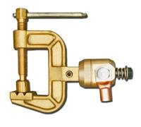 harayaa Ground Clamp Copper C Profile Clamp Rotary Head Grounding Clamp Screw Thread Clamp Lever Clamp Wear Resistant Hold for Workshop, 1500A High-Power Rotating Grounding Clamp