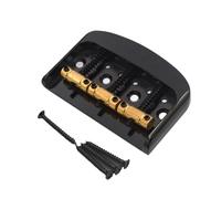 harayaa Guitar Bridge Musical Instrument Accessories Easy Installation with Mounting Hardware Luthier Tools Premium Replacement, black