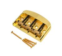 harayaa Guitar Bridge Musical Instrument Accessories Easy Installation with Mounting Hardware Luthier Tools Premium Replacement, golden