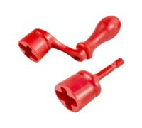 harayaa Guitar String Winder Tuning Luthier Tool Repair for Bass DIY String Winding Project, Red 2Pcs
