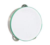 harayaa Hand Held Tambourine Drum Bell Hand Drum Wooden Tambourine Double Rows Tambourine for Dancing Game Toys Singing Adults Kids, Cyan