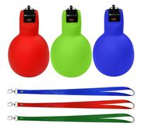 harayaa Handheld Whistle Press Bulb Referee With Lanyard Sturdy PVC Compact Action Loud Output Easy Carry suitable for referees teachers sports training outdoor activities