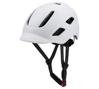 harayaa Headgear Bike Helmet Road Helmet Featuring PC Shell And Core With 11 Vent Openings Removable Sun Visor Soft Washable Liner Adjustable Straps Suitable, White, M 52-58CM