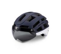 harayaa Headgear Bike Helmet With Visor Road Helmet Helmet Helmet With Tinted Front And Multiple suitable for city commuting long distance, Blue White