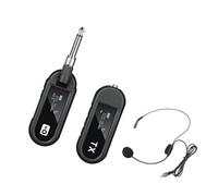 harayaa Headset Microphone Headworn Mic Portable Easy to Use Stable Megaphon Microphone for Stage Performance Personal Exercises, Black