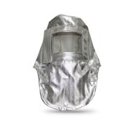 harayaa Heat Reflective Headgear Aluminized Hood with Face for Foundry Work Heat Barrier Coverage