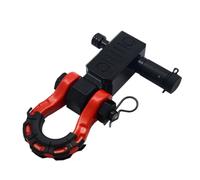 harayaa Heavy Duty Trailer Hook With U Bracket Front Design And Raised Ribbed Surface For Maximum Structural Strength Suitable For Truck Towing, Red