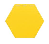 harayaa Hexagonal Agility Tile Set Training Mat Coordination Tile Footwork Board With Stable Base For Accurate Movement Patterns Suitable for athletes gym classes outdoor practice, Yellow