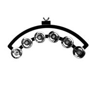 harayaa Hi Hat Tambourine Hand Bell Rattle Percussion Snare Tambourine for Concert, L