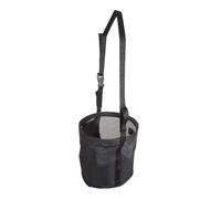 harayaa Horse feed Bag Hay Bag Mesh,Reinforced Bottom,Large,No Waste Grain Feedbag Hay Feeder for Outdoor Slow Feeding Hanging, black