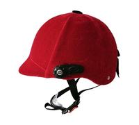 harayaa Horse Riding Helmet Equestrian Hat,Head Circumference 54-62cm, Lightweight,Riding Cap Equestrian Equipment Adjustable (Red, No Mirror)