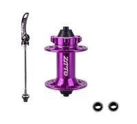 harayaa Hub Wheel Hub Aluminum Shell With Smooth Rotation Bearings For 100 mm Spacing Quick Release And 15 mm Axle Suitable for weekend club rides endurance rides, Purple, 28 Holes