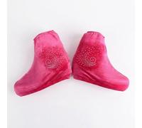 harayaa Ice Skate Covers Figure Skate Covers Blade Protectors Boot Guards With Velour And Elastic Opening Suitable for rink practice storage, Rose Red