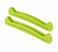 harayaa Ice Skate Protector Skate Guard Blade Cover Runner With Vent Cutouts And Molded Edge Grip Rubber Construction For, Green, Medium Fits 34-40 Size Skates