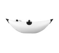 harayaa Inflatable Kayak Stabilizer Outrigger Floats Canoe Outrigger Tube Accessory With Tapered Ends Polyvinyl Body suitable for beginners family outings slow rivers travel use, White