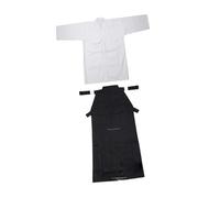 harayaa Kendo Set, Japanese Kendo Suit, Aikido Samurai Outfit, Training Wear, Arts Suit Made of Polyester for Adults for Training, White and Black, 185cm