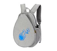 harayaa Kids Tennis Racket Bag Pickleball Paddles Backpack Pocket Mesh Carry Case Carrying Tote for Player Balls Practice Badminton Racquet Kids, Light Gray