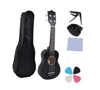 harayaa Kids Ukulele 4 String Mini Children Ukulele Guitar Portable Early Educational Toy 21inch Musical Instrument for Kids Gift, black