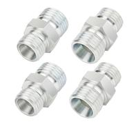 harayaa M14 to M 16 Hydraulic Adapter Fittings Thread Connector Adapters Easy Installation Compact for Small Excavators Attachments, 4pcs