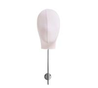 harayaa Mannequin Head Model Cap Organizer Portable Professional Multipurpose Wall Mounted Wig Hat Display Holder for Shopping Mall, White