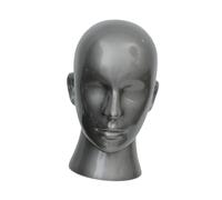 harayaa Mannequin Head Stand,Glasses Headband Display,Multipurpose,Wigs Stand,Hairpieces Display Holder for Headwear Home Barbershop, gray