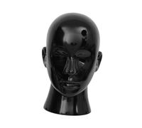 harayaa Mannequin Head Stand,Glasses Headband Display,Multipurpose,Wigs Stand,Hairpieces Display Holder for Headwear Home Barbershop, black