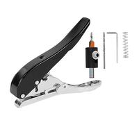 harayaa Manual Edge Banding Punch Pliers, Paper Pliers, Widely Application with Adjustable Scale, Punching Tool for Woodworking, Black 10mm, 13cmx9cm