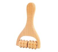 harayaa Manual Handheld Roller Massager Professional Wooden Body Massage Tool for Shoulders, Face, Thighs, Back, Hands, Style B