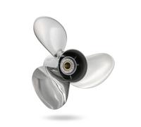 harayaa Marine Engine Propeller Outboard Propeller Boat Propeller Stainless Steel Three Blade Hub Upgrade Efficient Thrust and Smooth Handling suitable for, 17 Inch