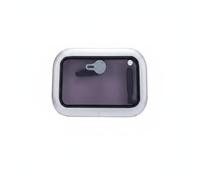 harayaa Marine Rectangular Window Boat Porthole Skylight Opening Vent Aluminum Alloy Flip Hinge Construction suitable for crew quarters cabins deck areas , Cutout 347x202mm