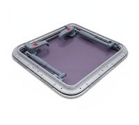 harayaa Marine Rectangular Window Boat Porthole Skylight Opening Vent Aluminum Alloy Flip Hinge Construction suitable for crew quarters cabins deck areas , Cutout 507x377mm