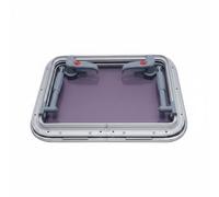 harayaa Marine Rectangular Window Boat Porthole Skylight Opening Vent Aluminum Alloy Flip Hinge Construction suitable for crew quarters cabins deck areas , Cutout 457x327mm