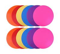 harayaa Markers, Agility And Speed Training Mats, Reusable, Non-Slip, Court Circles, Dots, Flat Discs for, 12Pcs