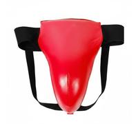 harayaa Men Boxing Protector Impact-Resistant Cup Guard Groin Padded Secure Waistband Ergonomic Form Suitable for Karate Taekwondo Sparring , Red , L