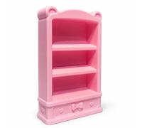 harayaa Miniature Bookshelf Display Dollhouse Bookcase Cabinet Shelf With Open Three Tier Storage In PLA suitable for dollhouse rooms nursery setups fairy scenes