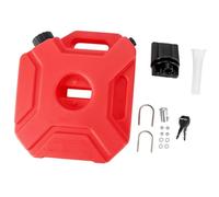 harayaa Motorcycle Tank Petrol Oil Tank Durability with Handle Replace Multifunctional Accessories with Lock Key Petrol Can, Red, 3L